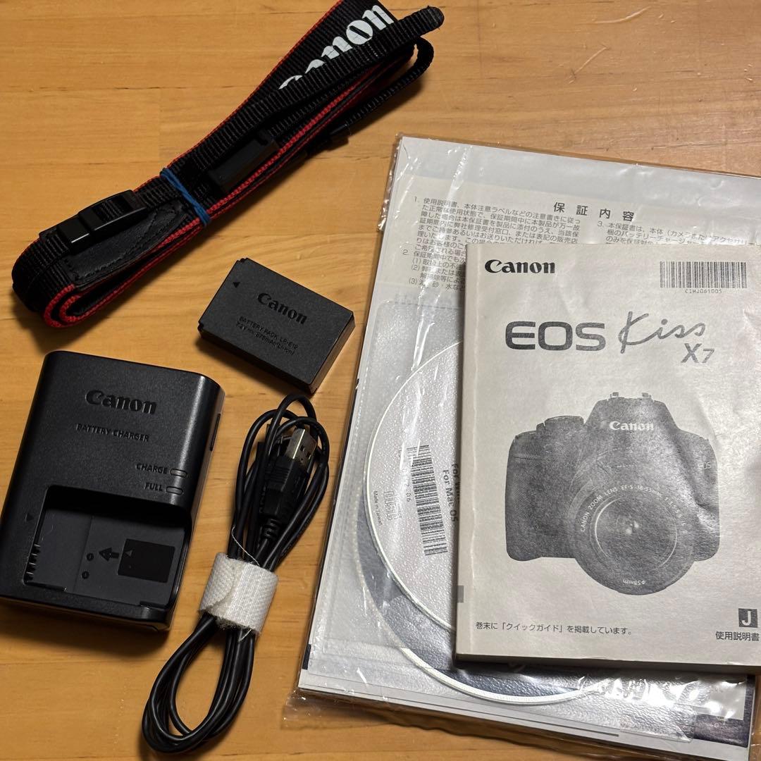 Canon EOS Kiss X7 標準・望遠レンズ、カメラバッグセット