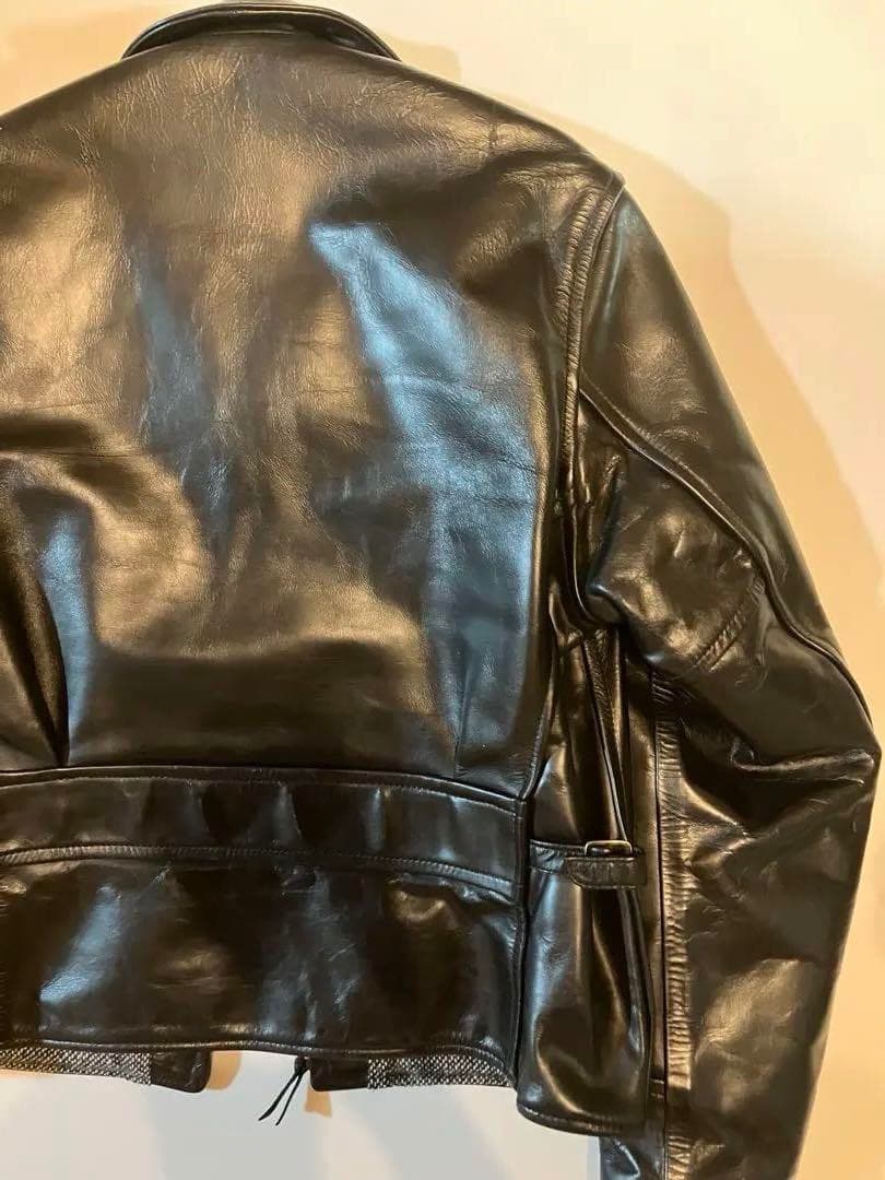 エアロレザー　ハーフベルテッド　レザージャケット　タロン　ビンテージ　36