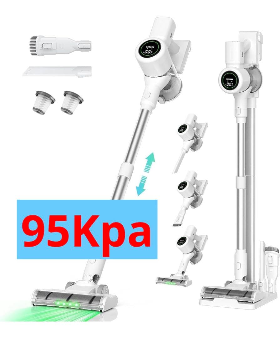 掃除機 コードレス95Kpa 自立式　自走式パワーヘッド 550Ｗ 2WAY