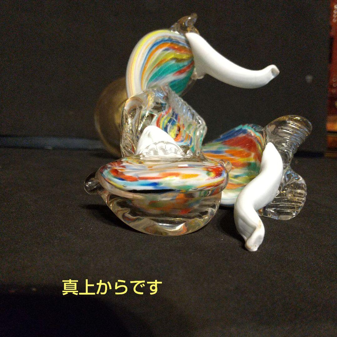 ベネチアガラス工芸品 フィギュリン 貴重フラメンコ ペア 粉ガラスで流れるライン