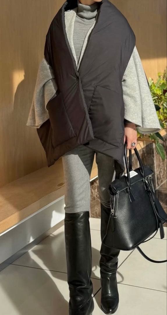 ADORE ダウンストール　ブラック