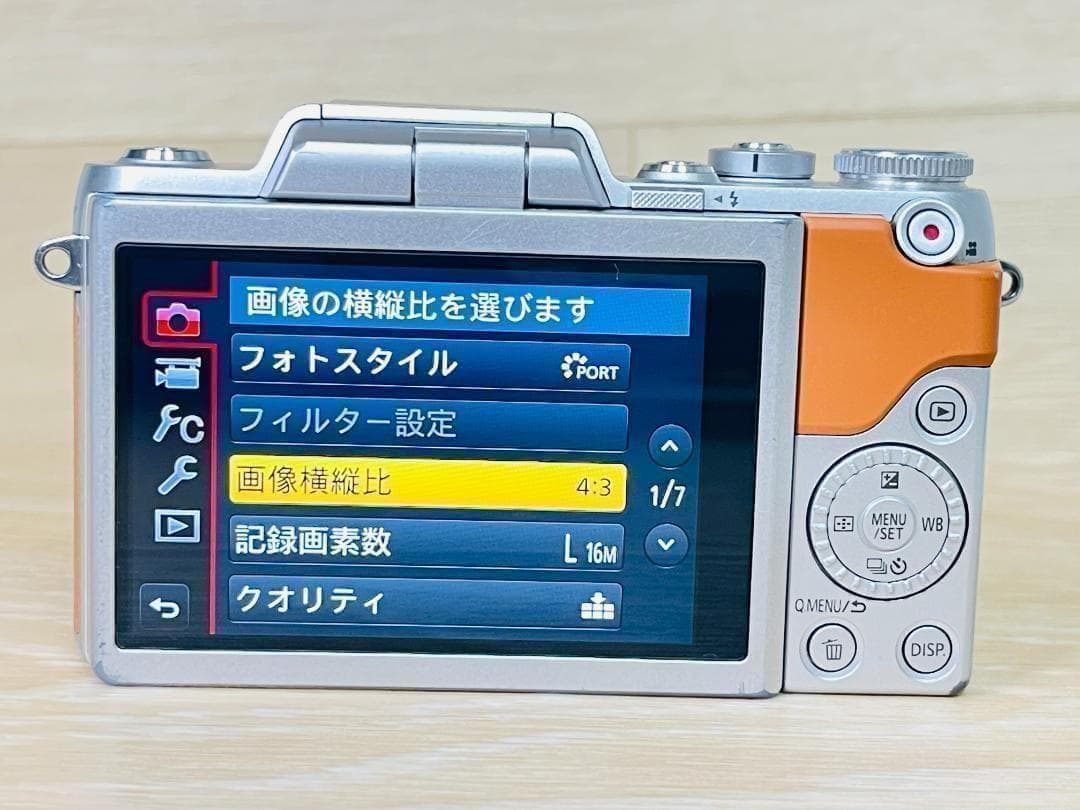 【ショット数7,550回】 美品 Panasonic LUMIX DMC-GF7