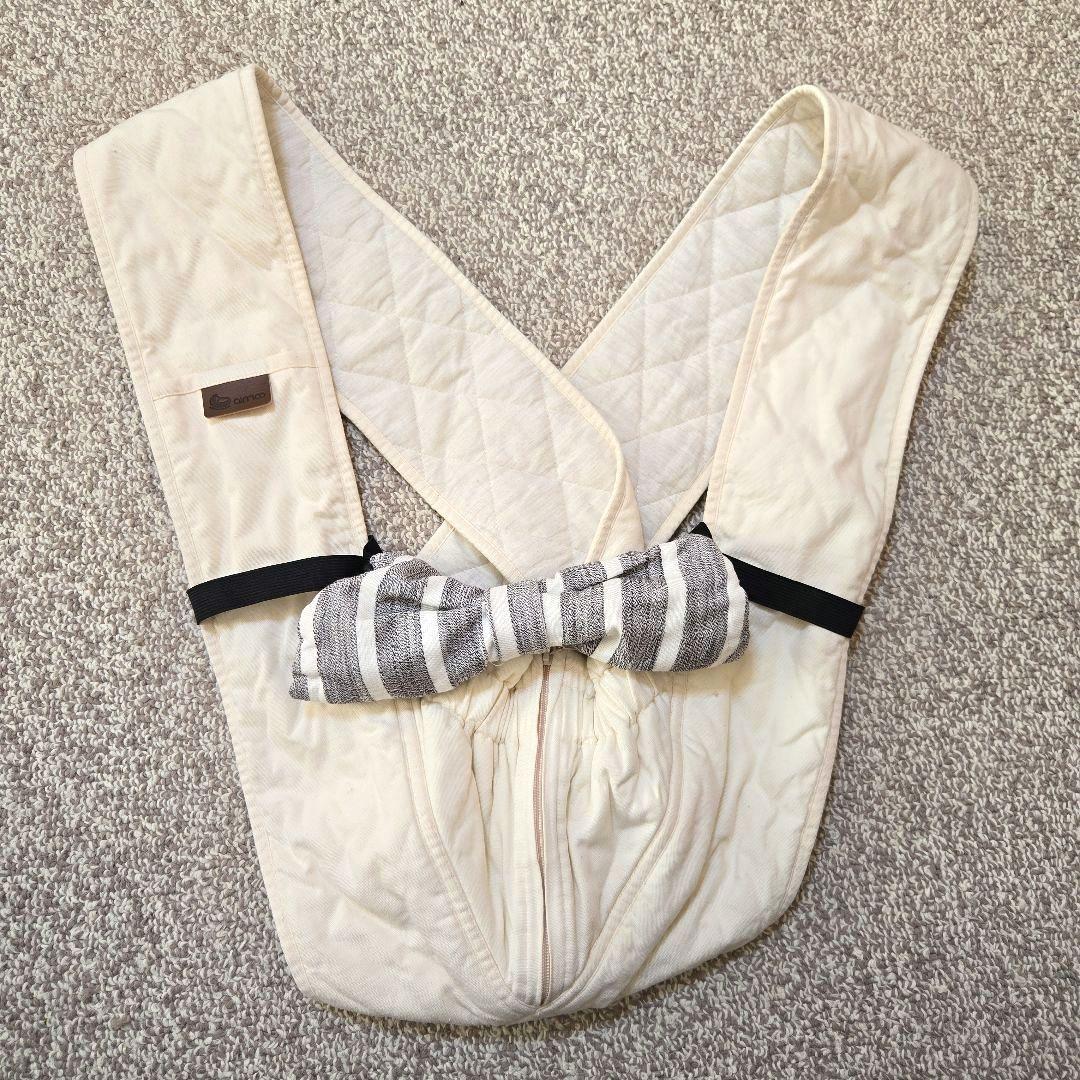 【美品】エアリコベビー抱っこ紐　アイボリーサイズ2 ヘッドサポート