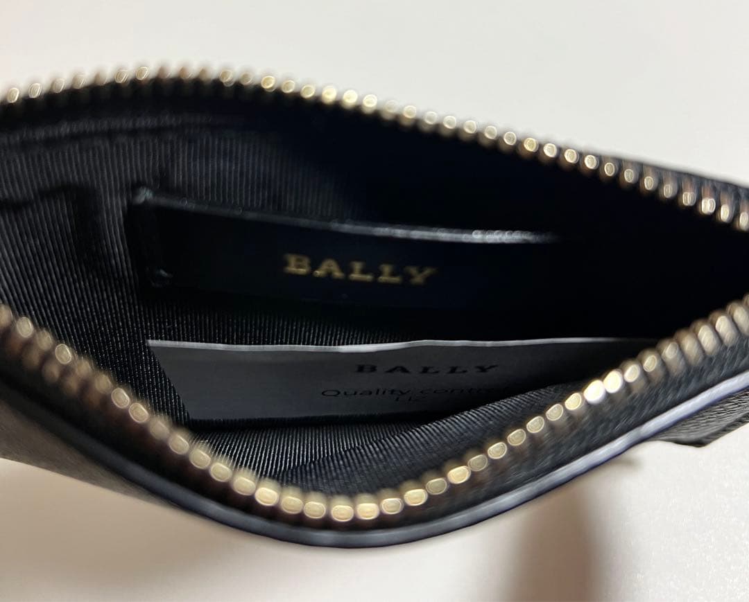 極美品　BALLY バリー　クレジットカードケース MANDHY BLACK