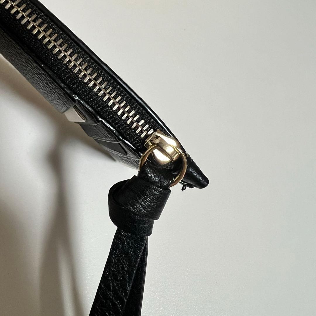 極美品　BALLY バリー　クレジットカードケース MANDHY BLACK