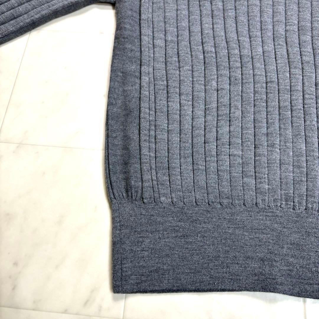 risingsun です★新品★18Gワイドリブ メリノウール×シルク