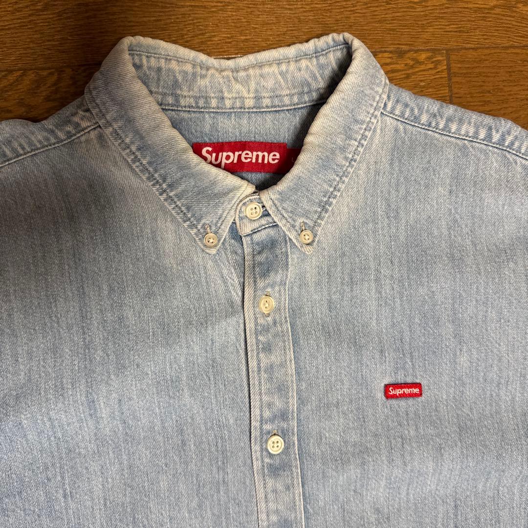 トップス supreme small box logo denim shirts