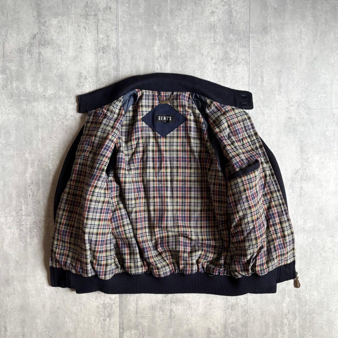 【90s vintage】カミシヤ　スイングトップ　裏地チェック　短丈　日本製