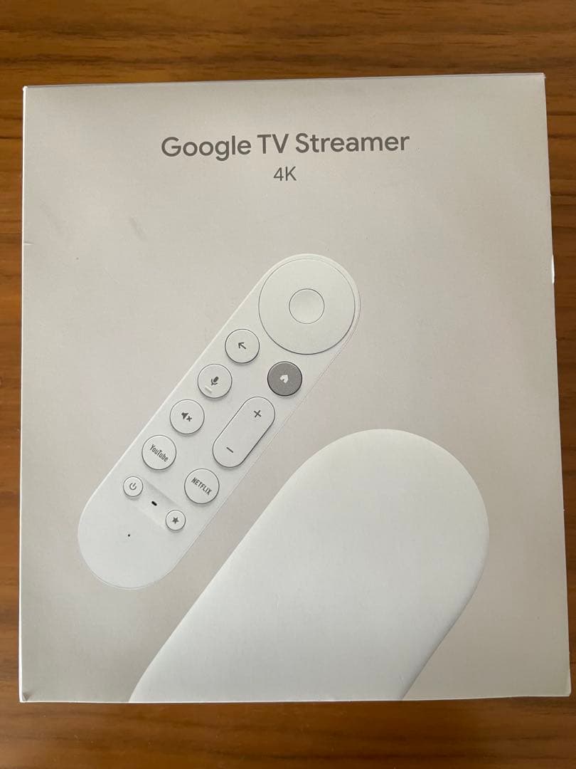Google TV Streamer 4K本体 リモコン 初期化済み 付属品完備