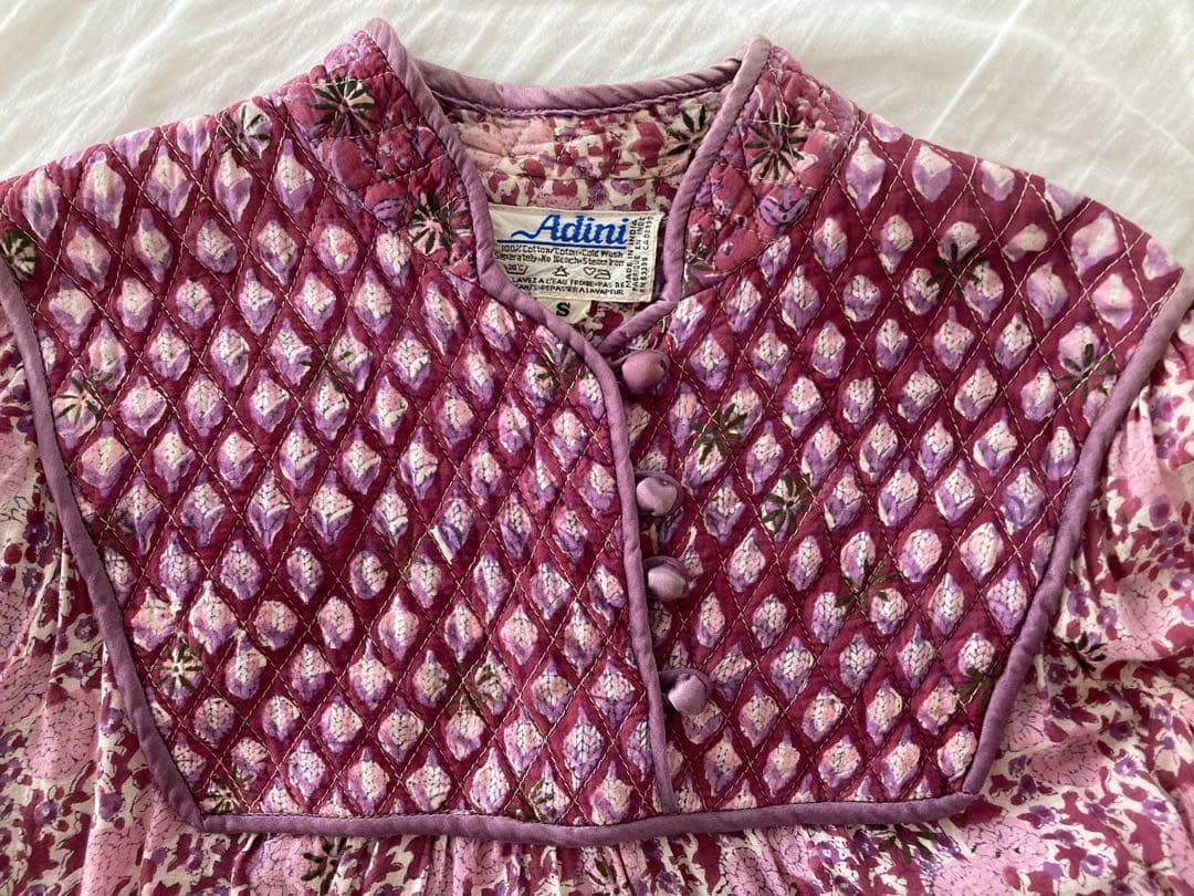 1月21日限定値下げ　ヴィンテージ 70s インド綿ワンピース 70年代