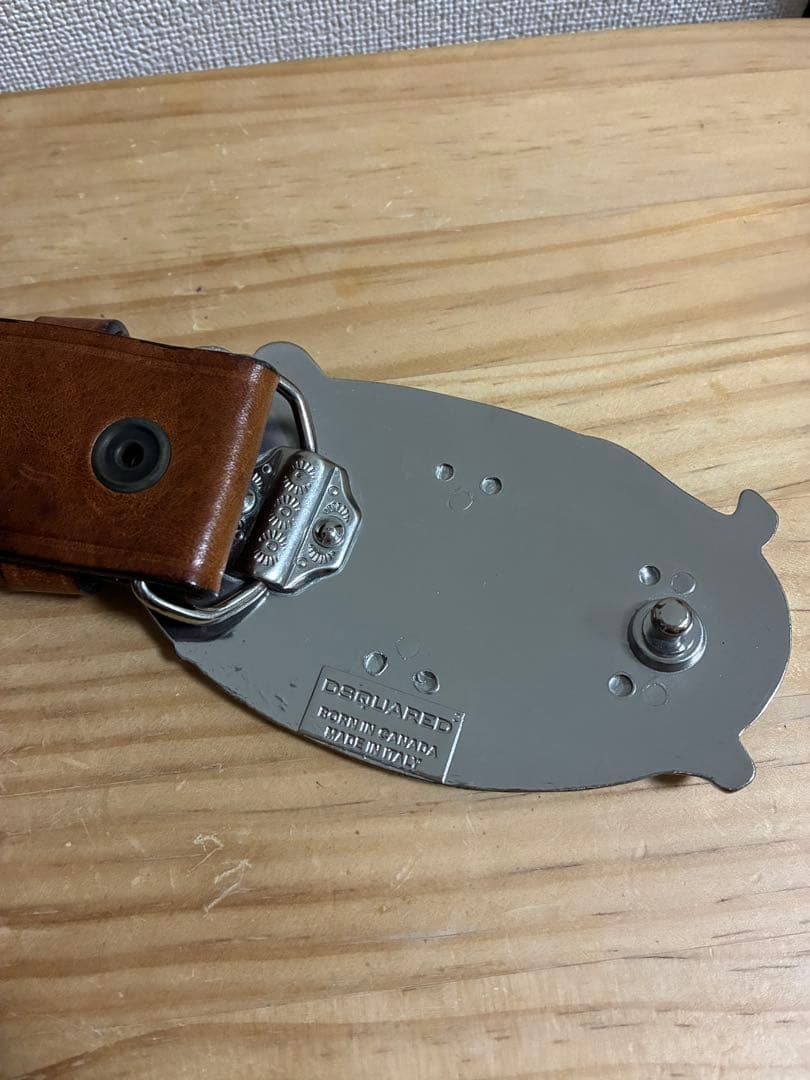 kenjiさま専用【DSQUARED2】 ビッグロゴ ベルト レザー【美品】