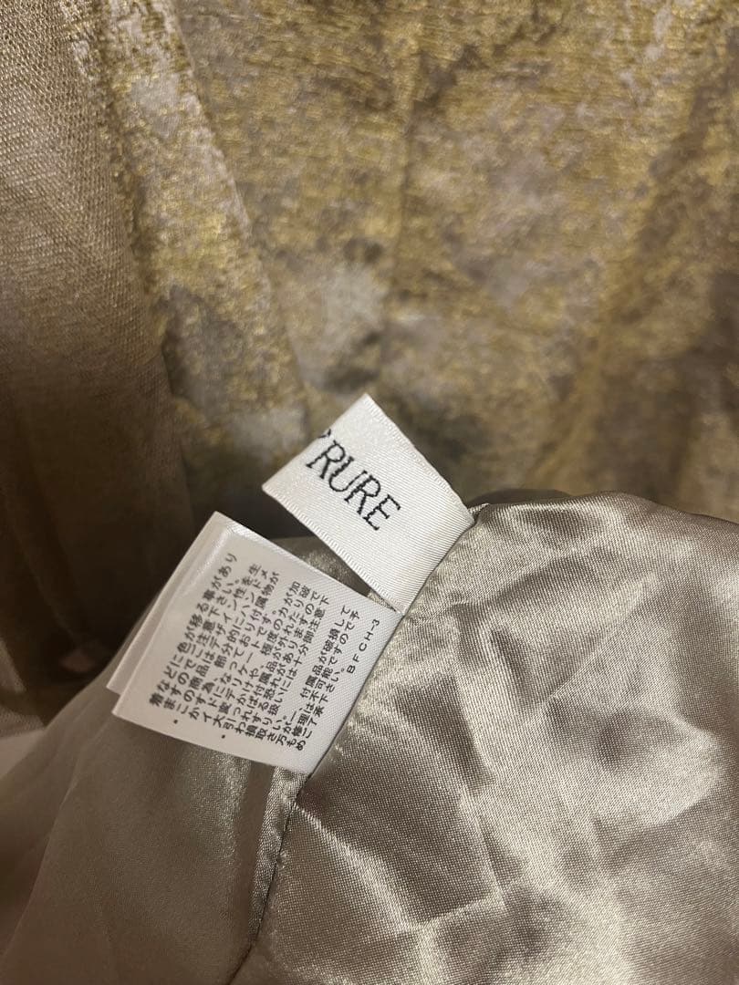 専用shoulder ribbon jacquard dress