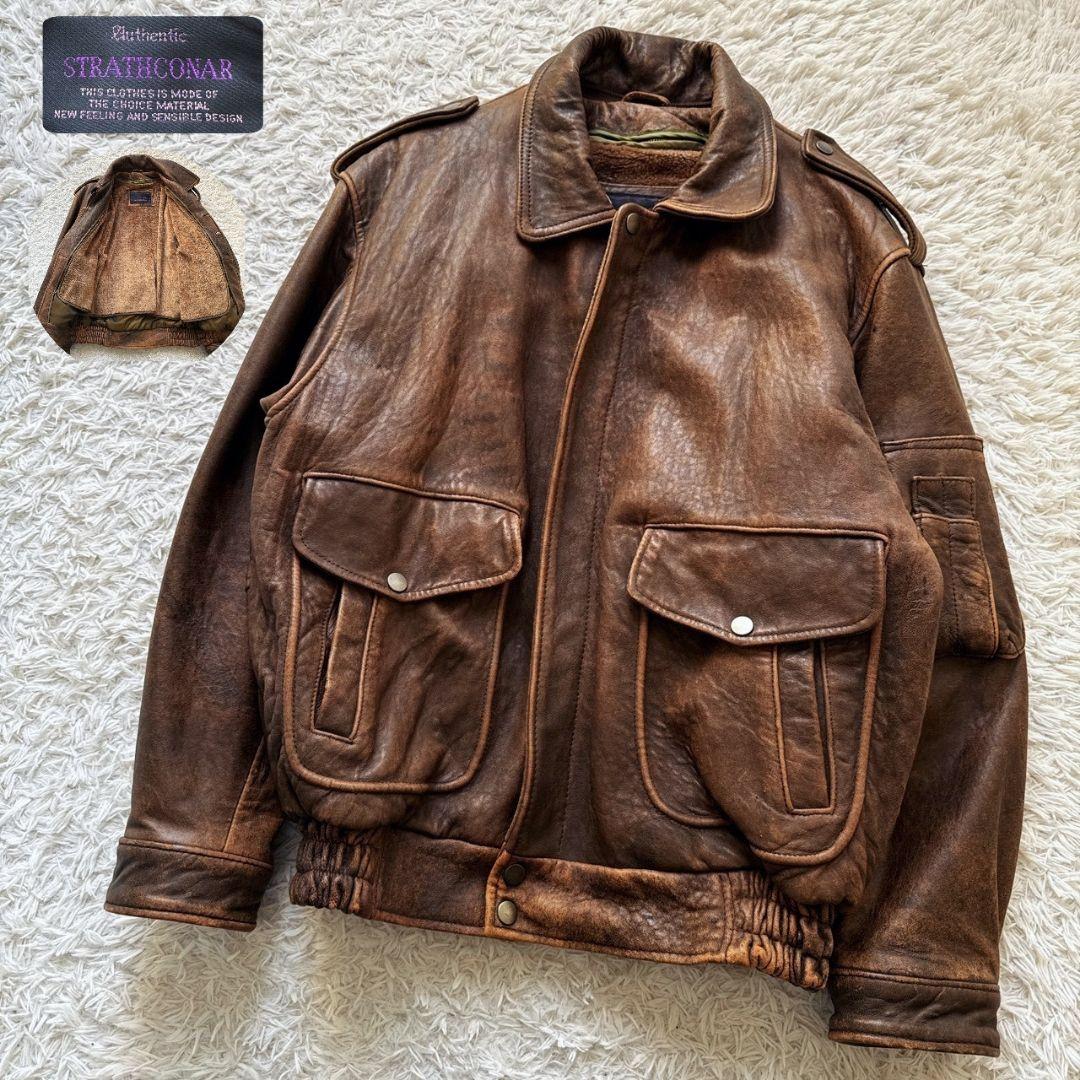 90s Type A-2 羊革 ライナー フライトジャケット ボンバージャケット