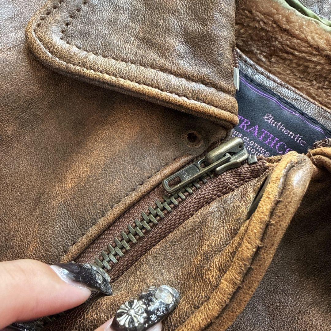 90s Type A-2 羊革 ライナー フライトジャケット ボンバージャケット