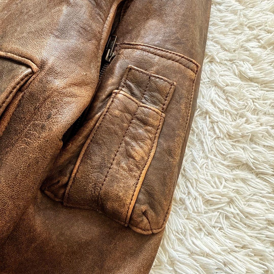 90s Type A-2 羊革 ライナー フライトジャケット ボンバージャケット