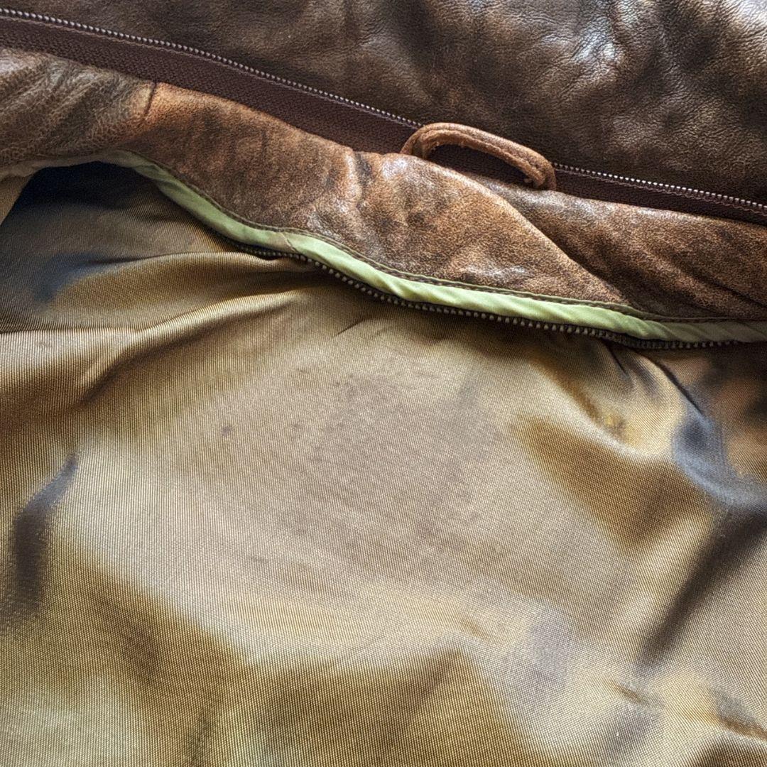 90s Type A-2 羊革 ライナー フライトジャケット ボンバージャケット