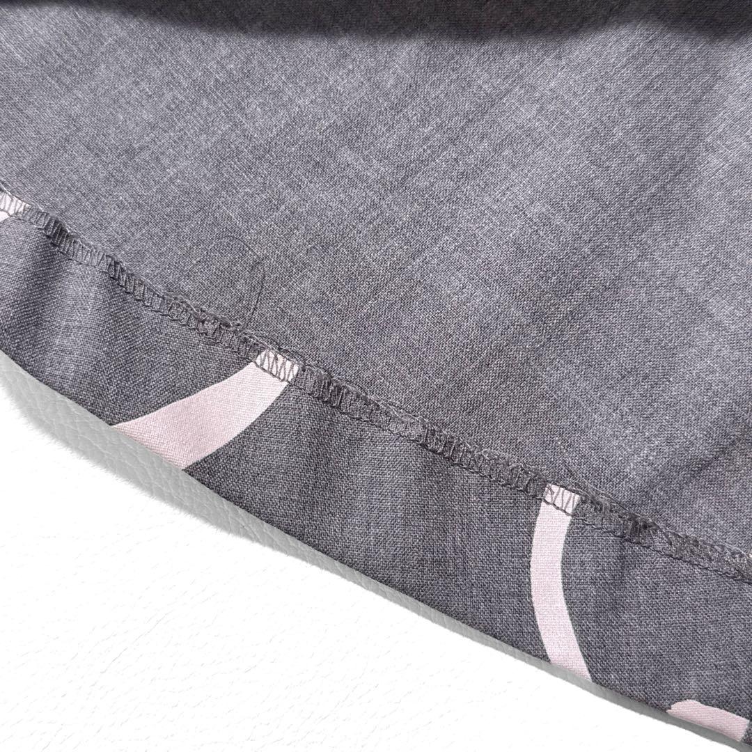 アナイ ウールトロピカルプリントアシメタック スカート