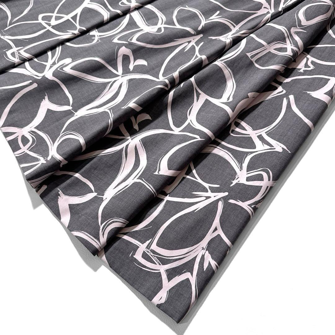 アナイ ウールトロピカルプリントアシメタック スカート