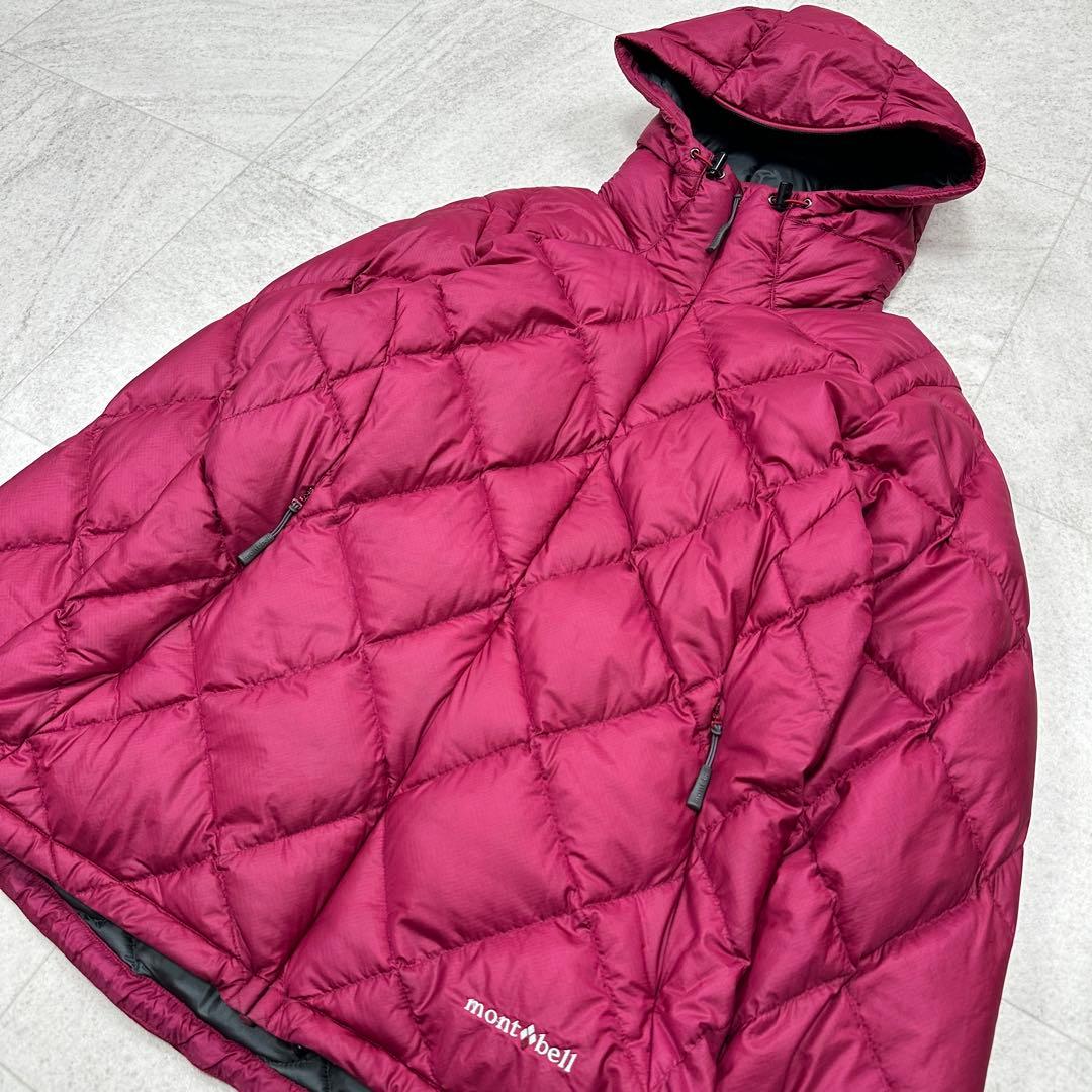 【mont-bell】ライトアルパインダウンパーカ L チェリーレッド 軽量