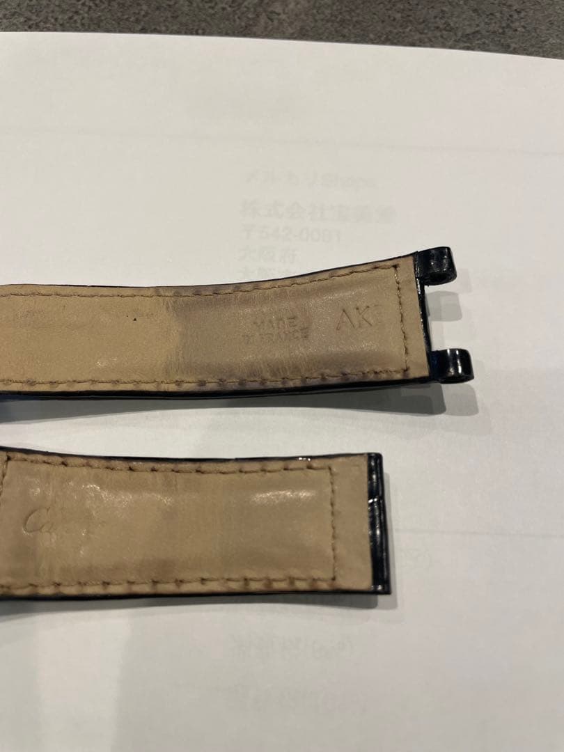 カルティエ　パシャ専用バンド　ブラック　純正