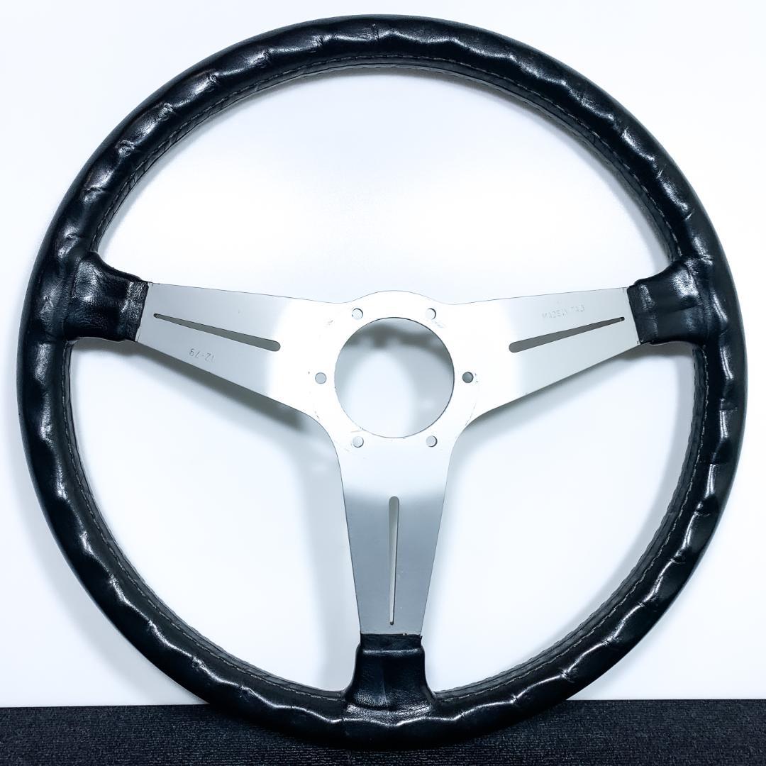 希少 大径39φ ナルディクラシック レザーステアリング 新品ホーンボタン付