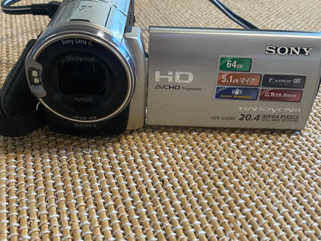 Sony HDR-CX590 20.4メガピクセル デジタルカメラ 64GB