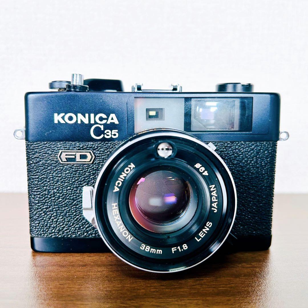 【動作品】Konica コニカ　C35 FD レンジファインダーカメラ