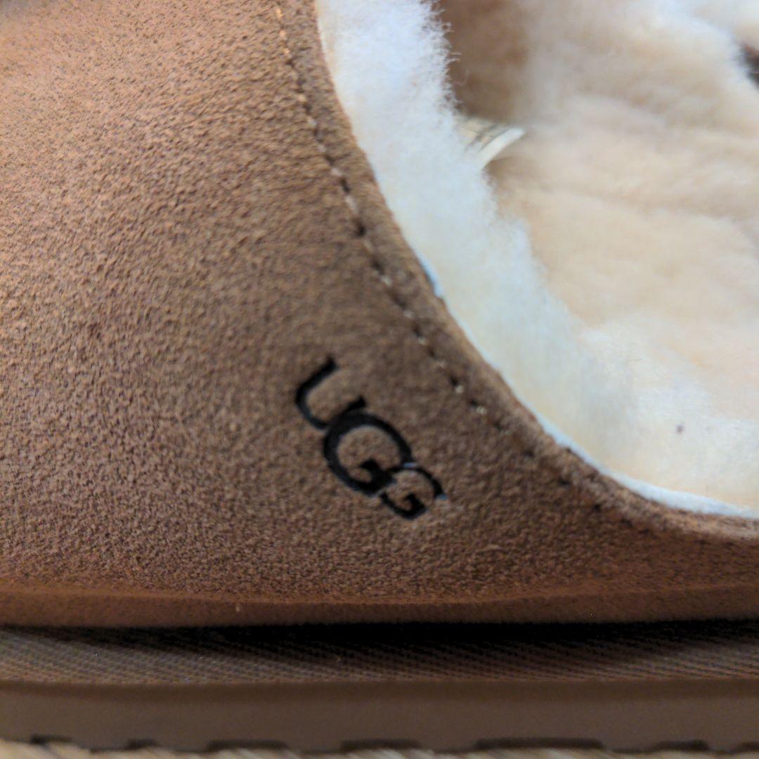 (極美品)UGG アグ ファーサンダル スリッポン もこもこ 24㎝