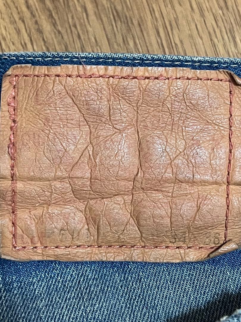 Levi's 501xx 1955年　復刻版　デニム ダメージ加工　赤耳
