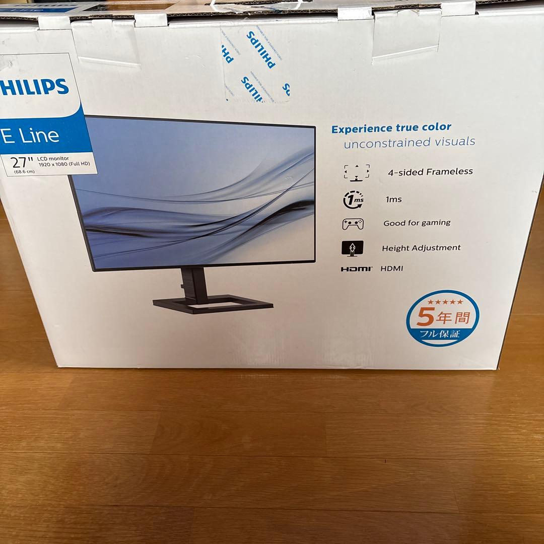 フルHD Philips E line 27インチモニター