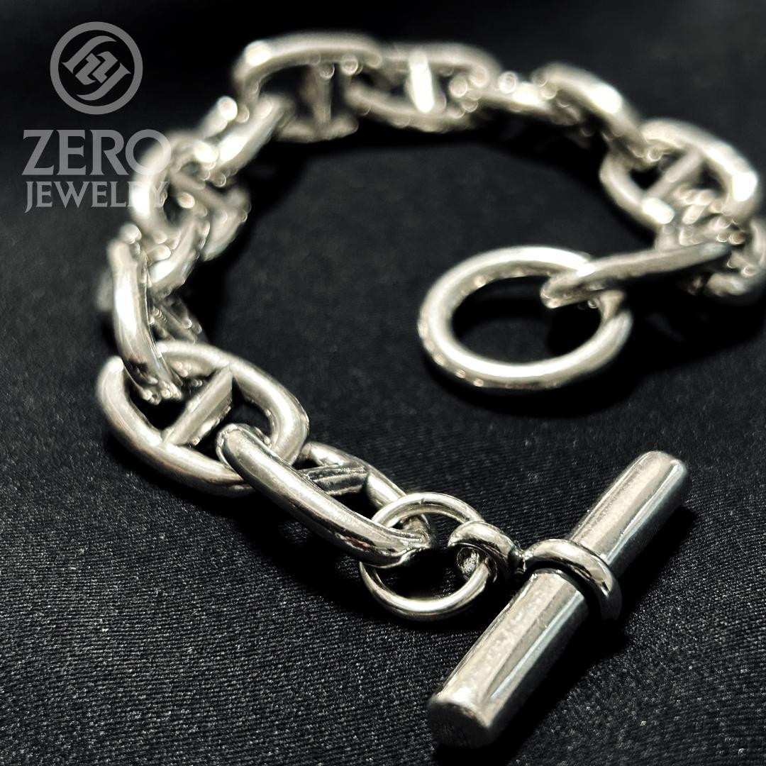 【最高品質s925】アンカーチェーンブレスレット