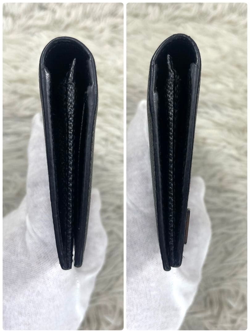 極美品‼️ PRADA プラダ　長財布　三角ロゴプレート　サフィアーノレザー