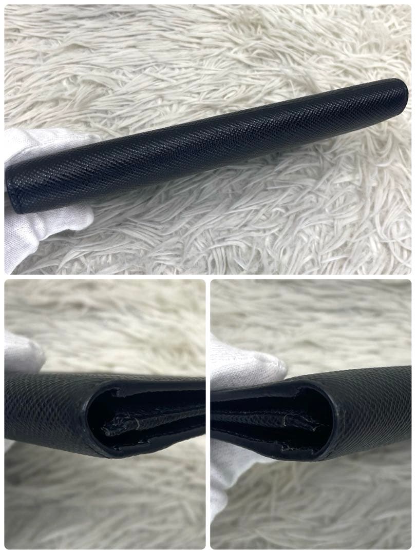 極美品‼️ PRADA プラダ　長財布　三角ロゴプレート　サフィアーノレザー