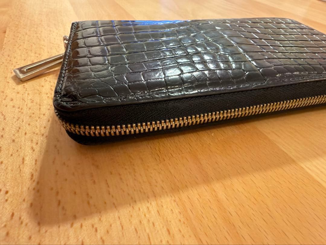 三京商会 ヘンローン ナイルクロコダイルxパイソン 長財布 一枚革