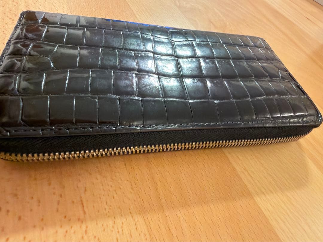 三京商会 ヘンローン ナイルクロコダイルxパイソン 長財布 一枚革