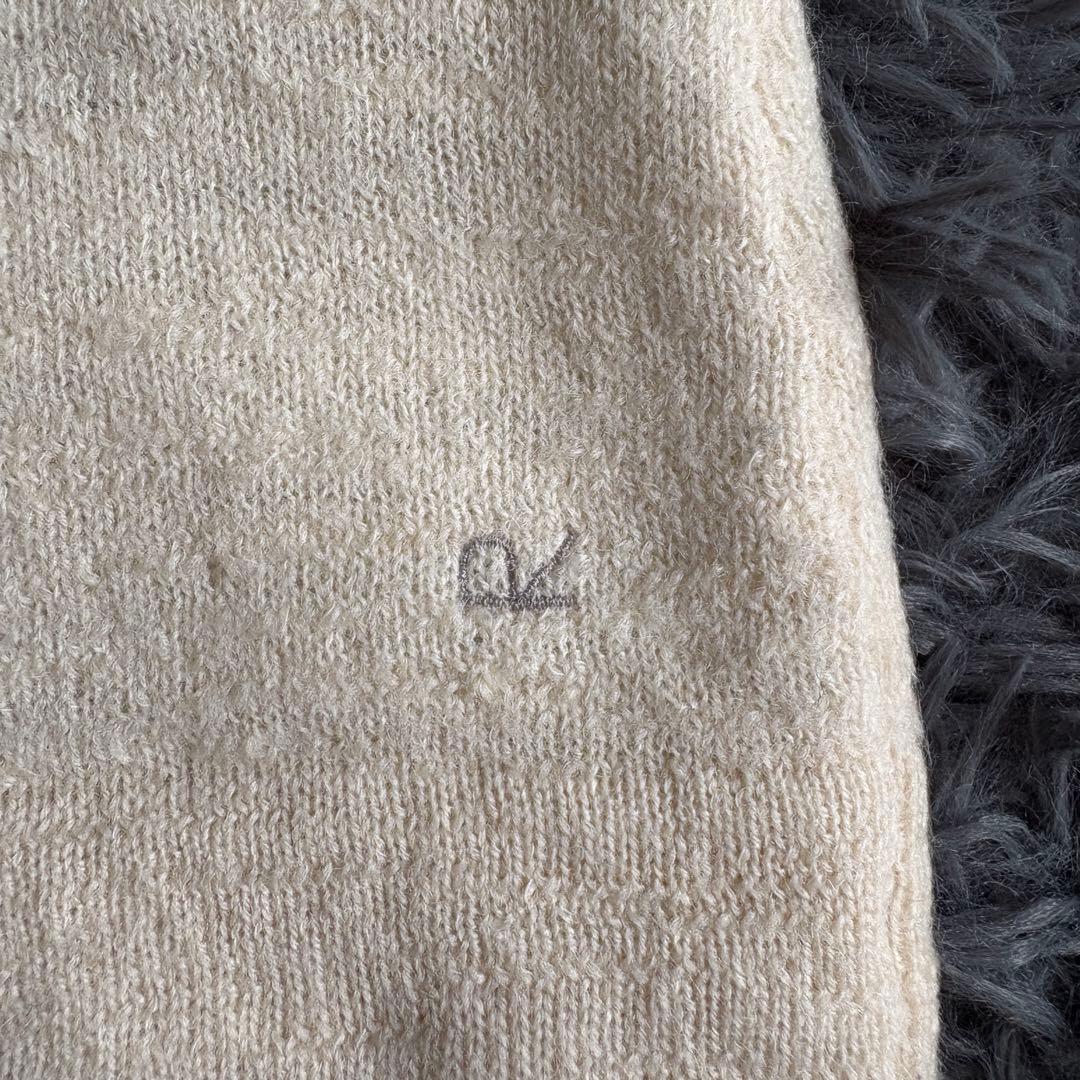 45R マリンクラフトタートルネックニット カシミヤネック オフホワイト 0