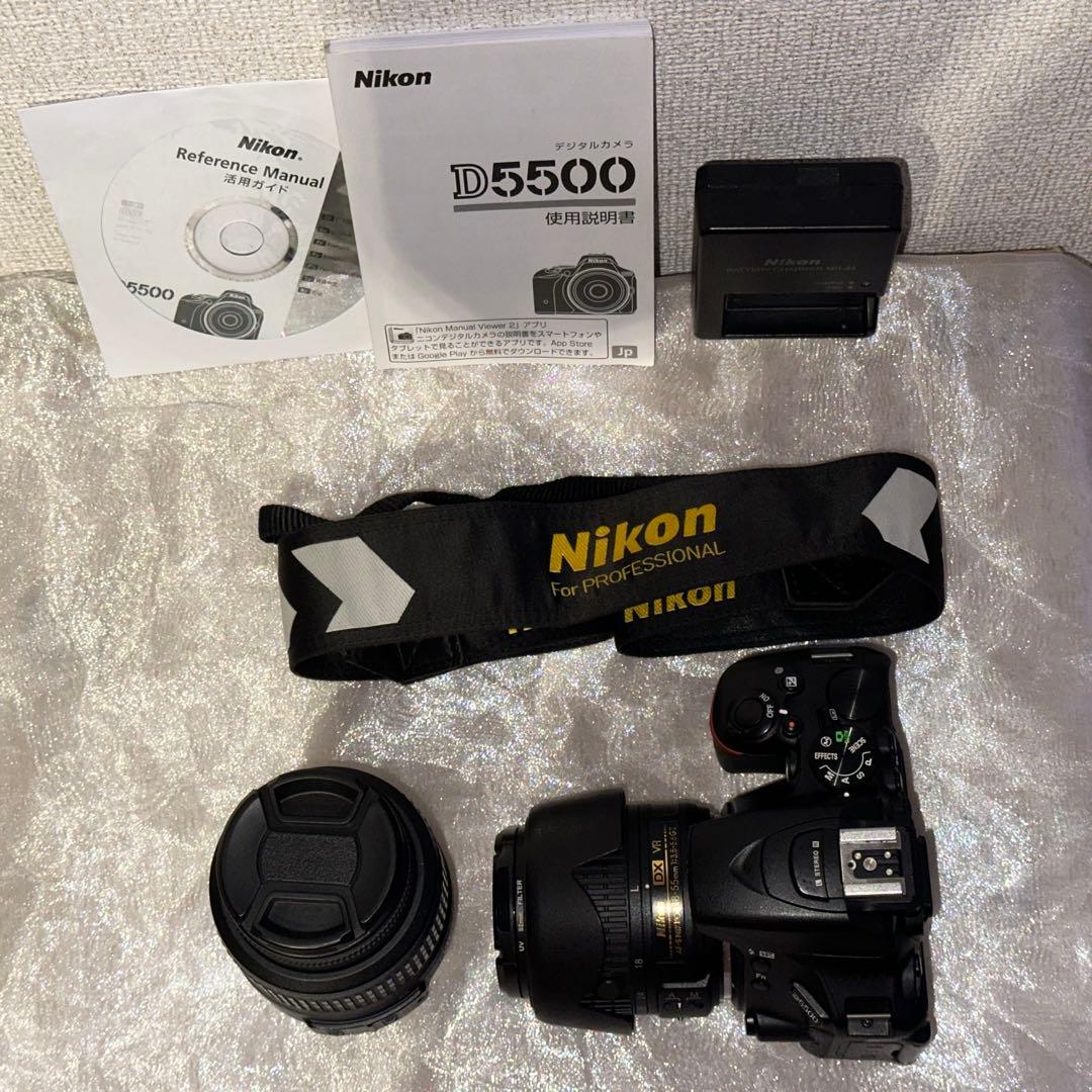 美品　Nikon D5500 スタートキット　Wi-Fi転送　限定ストラップ