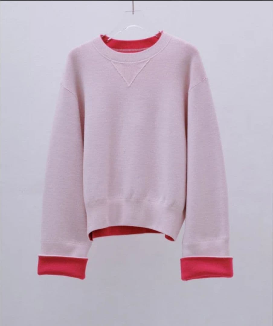 【新品】ADAM ET ROPÉ バイカラーリバーシブルニットプルオーバー