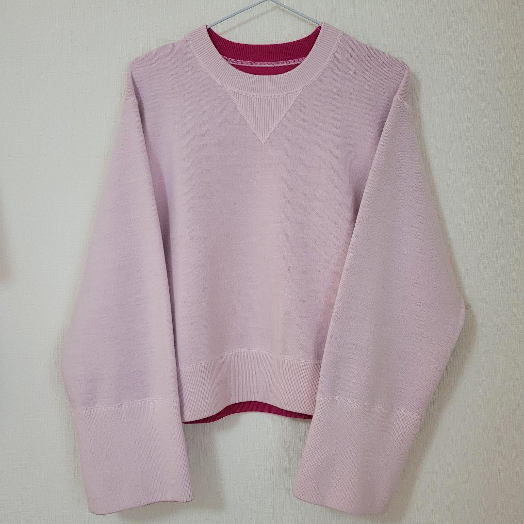 【新品】ADAM ET ROPÉ バイカラーリバーシブルニットプルオーバー