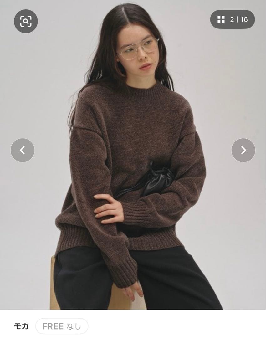 トゥデイフル　Mallyarn Boyfriend Knit