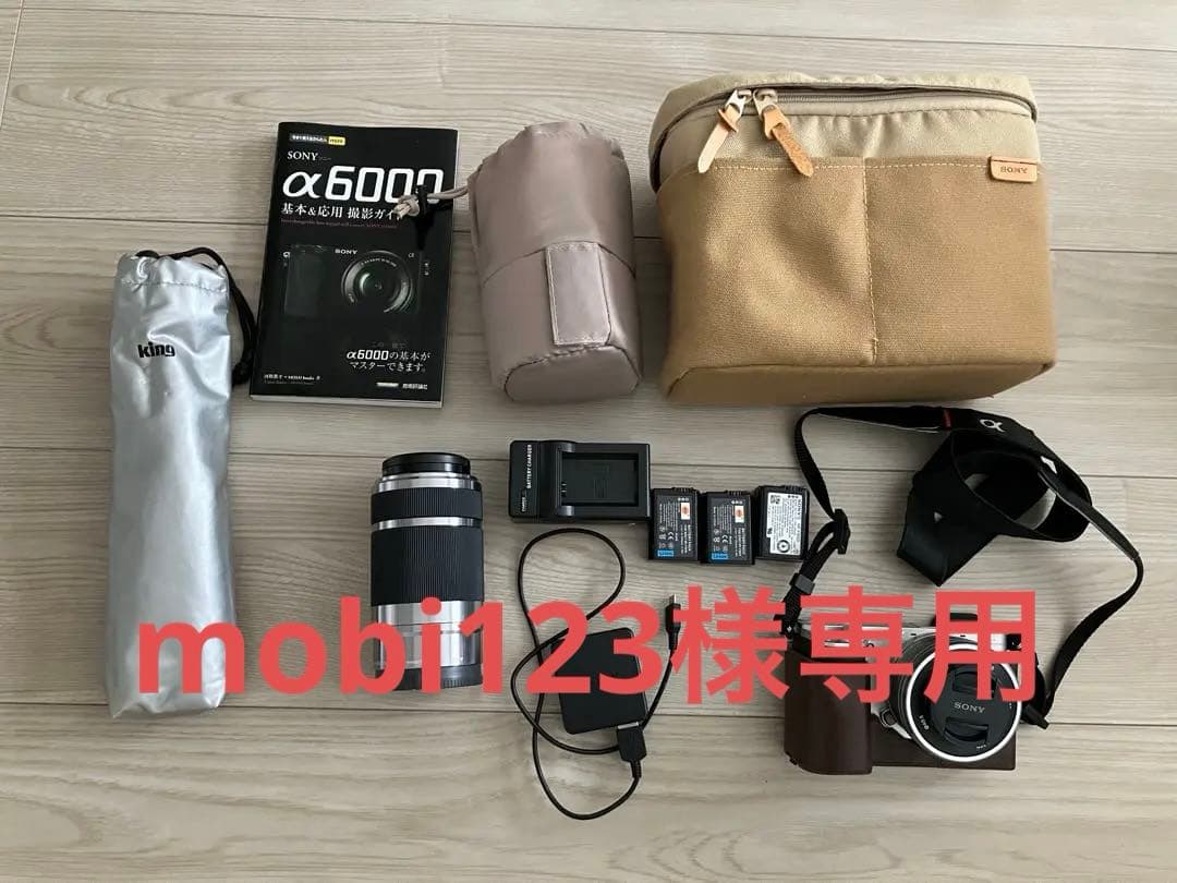 mobi123　SONY α6000 ミラーレスダブルズームレンズカメラ