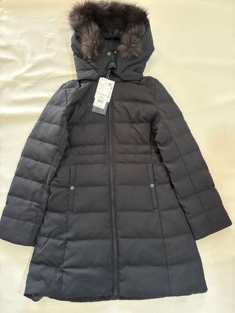 サージロングダウン　西川ダウン　ブラック　M