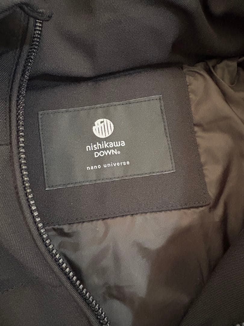 サージロングダウン　西川ダウン　ブラック　M