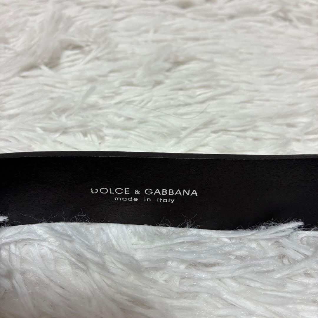 DOLCE & GABBANA ベルト　バックル　DC レザー　イタリア製
