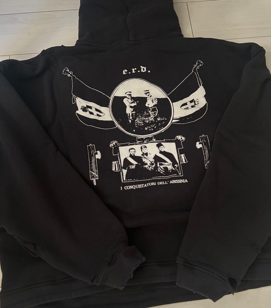 トップス ENFANTS RICHES DEPRIMES MUSSOLINI HOODIE