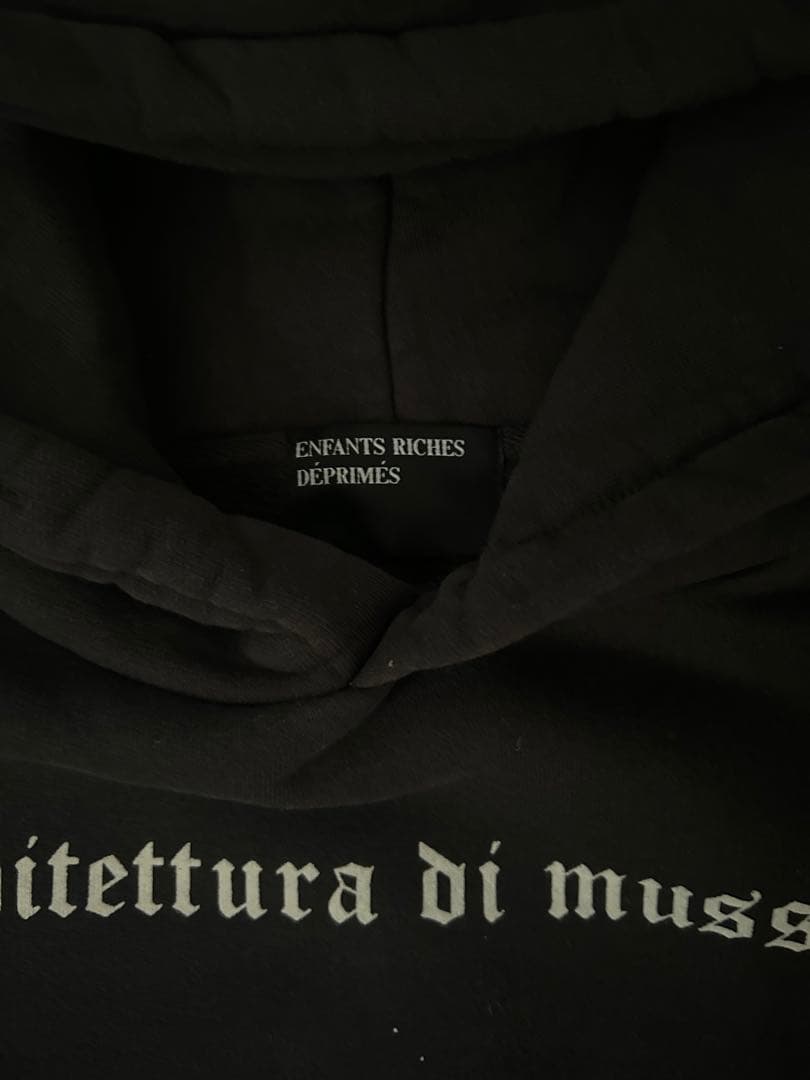 トップス ENFANTS RICHES DEPRIMES MUSSOLINI HOODIE