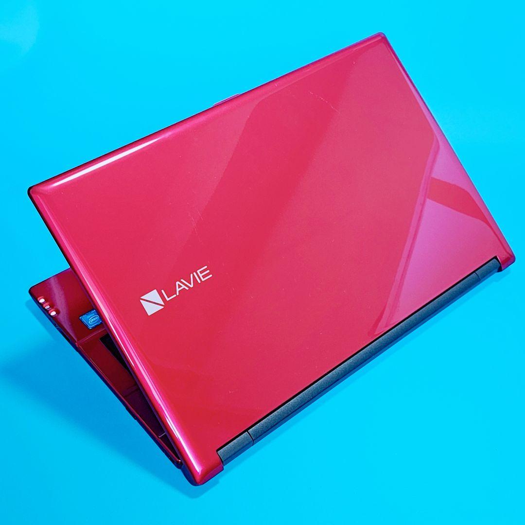 NEC LaVie/ノートパソコン/大容量1TB/赤