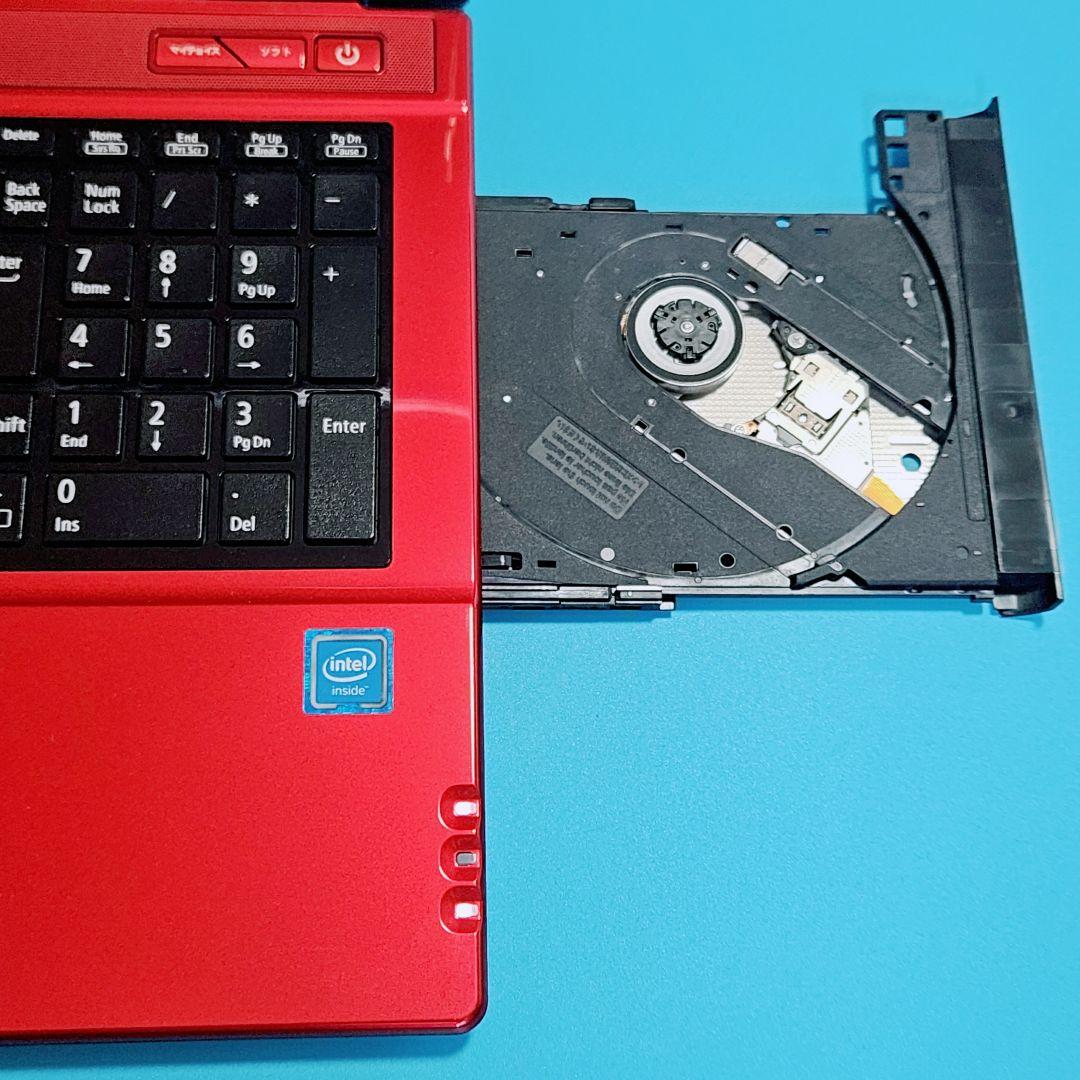 NEC LaVie/ノートパソコン/大容量1TB/赤