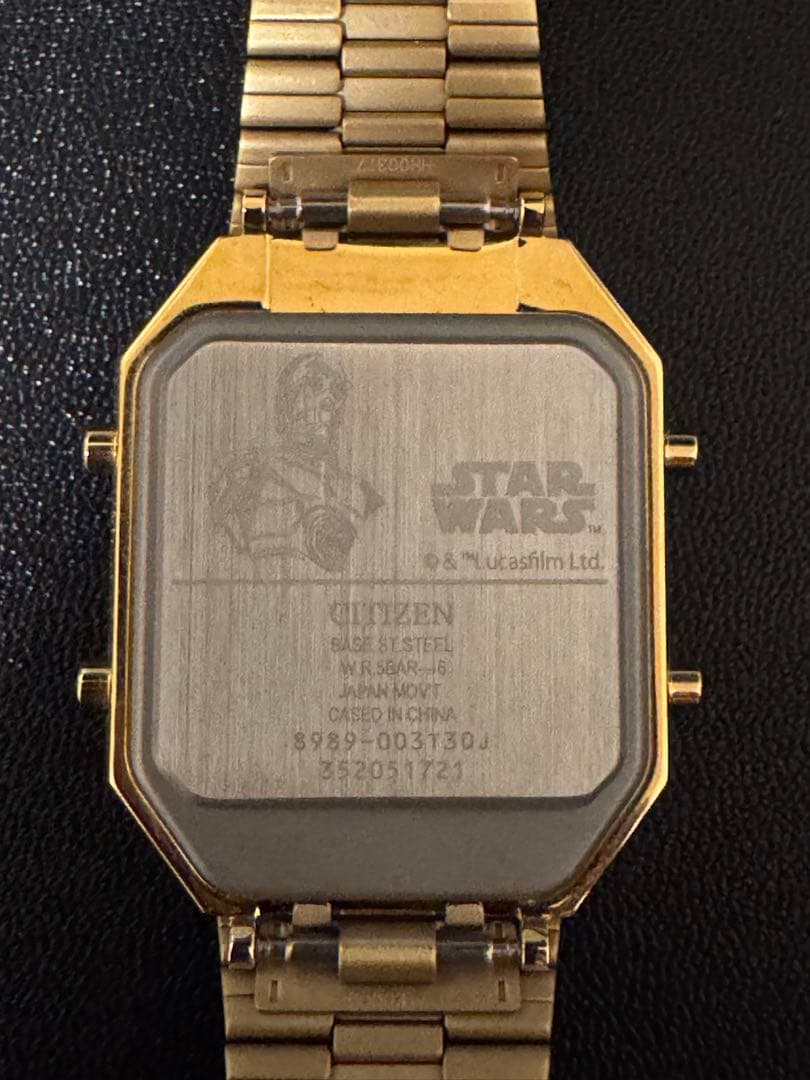 CITIZEN C-3PO スターウォーズ ゴールドデジタル腕時計