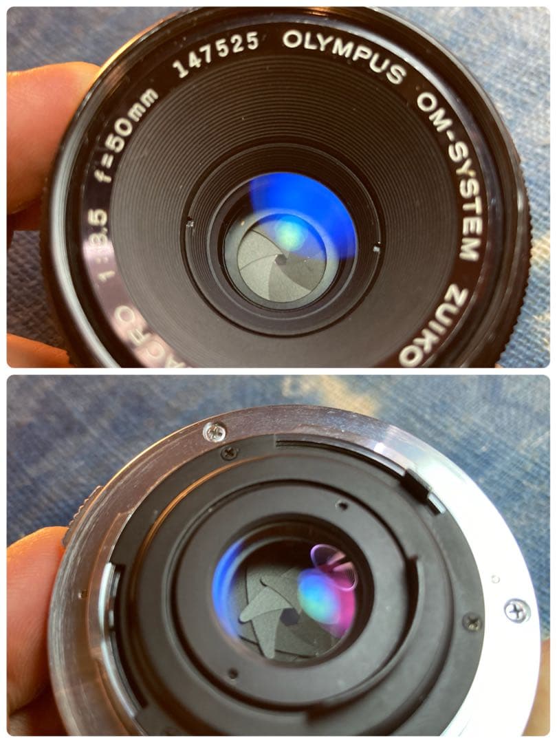 OLYMPUS OM-1／マクロレンズ★完動品＊美品＊初期保証★外装リザード本革